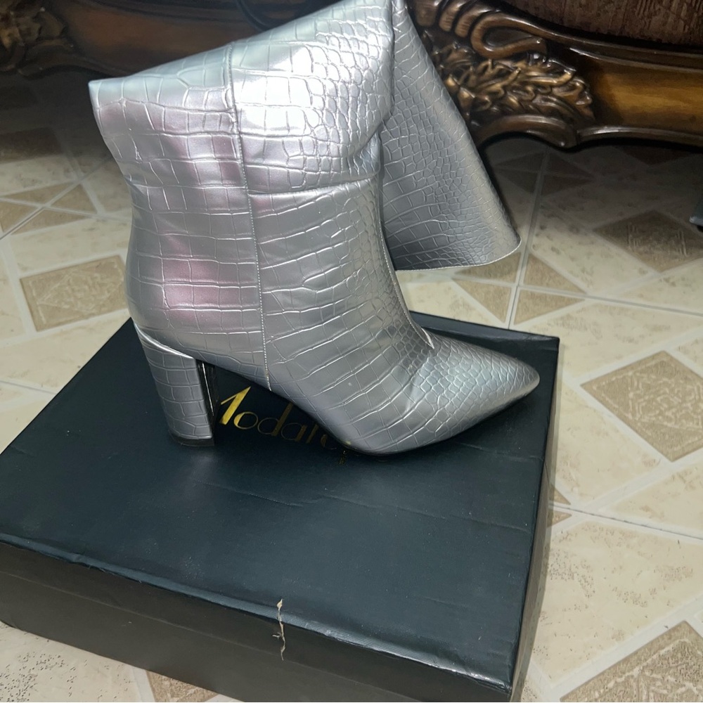 Modatope Pointed Toe Knee High Boot - image 1